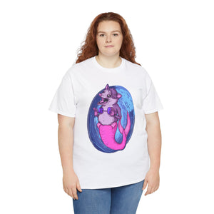 Mermaid Opossum Unisex Heavy Cotton Tee