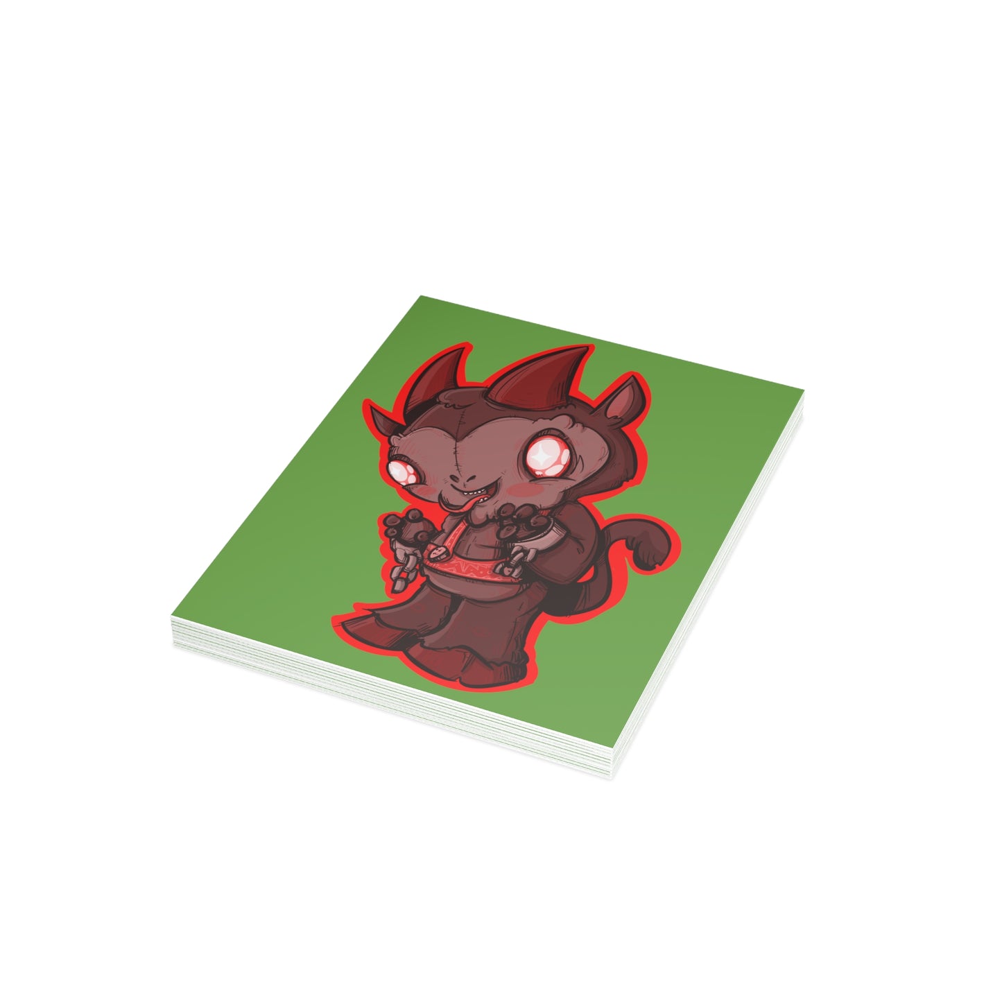 Plushie Krampus Greeting Card Bundles (10, 30, 50 pcs)