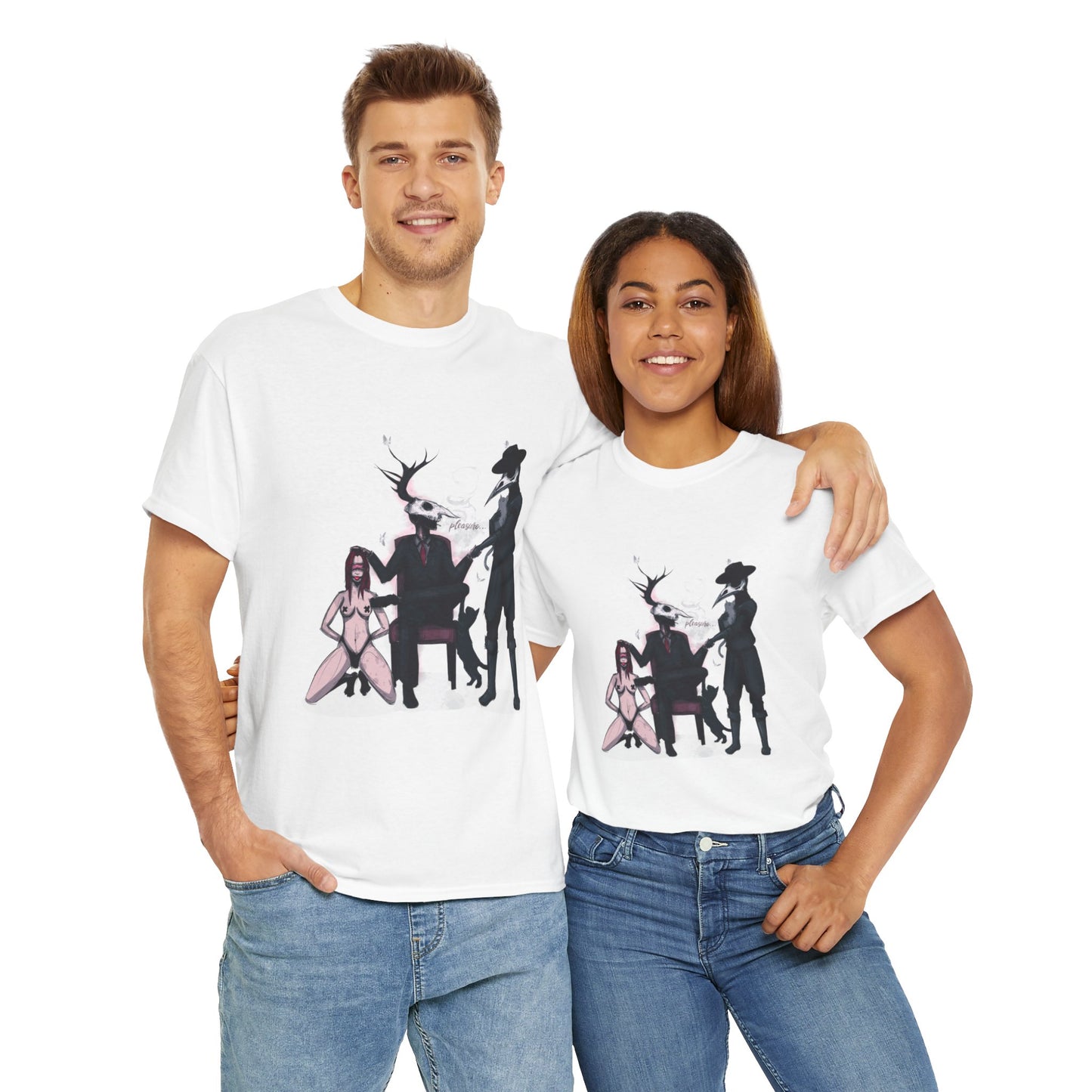 Deer Daddy / Nocturnal Unisex Heavy Cotton Tee