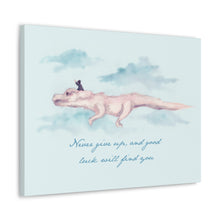 Never Give Up Canvas Gallery Wrapped Art Print
