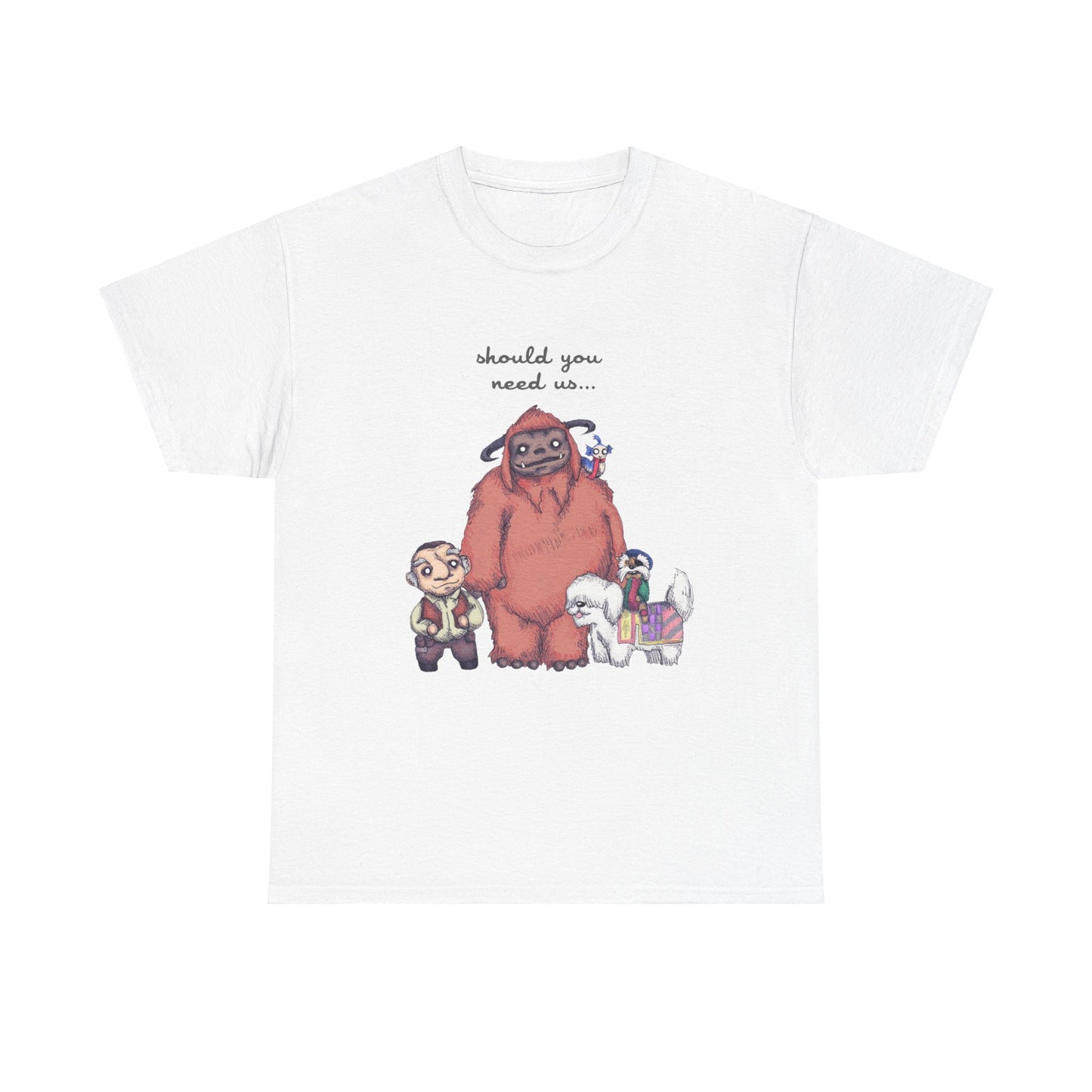 Should You Need Us Unisex Heavy Cotton Tee