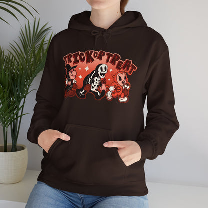 Trick Or Treat Rubber Hose Unisex Heavy Blend Hooded Sweatshirt