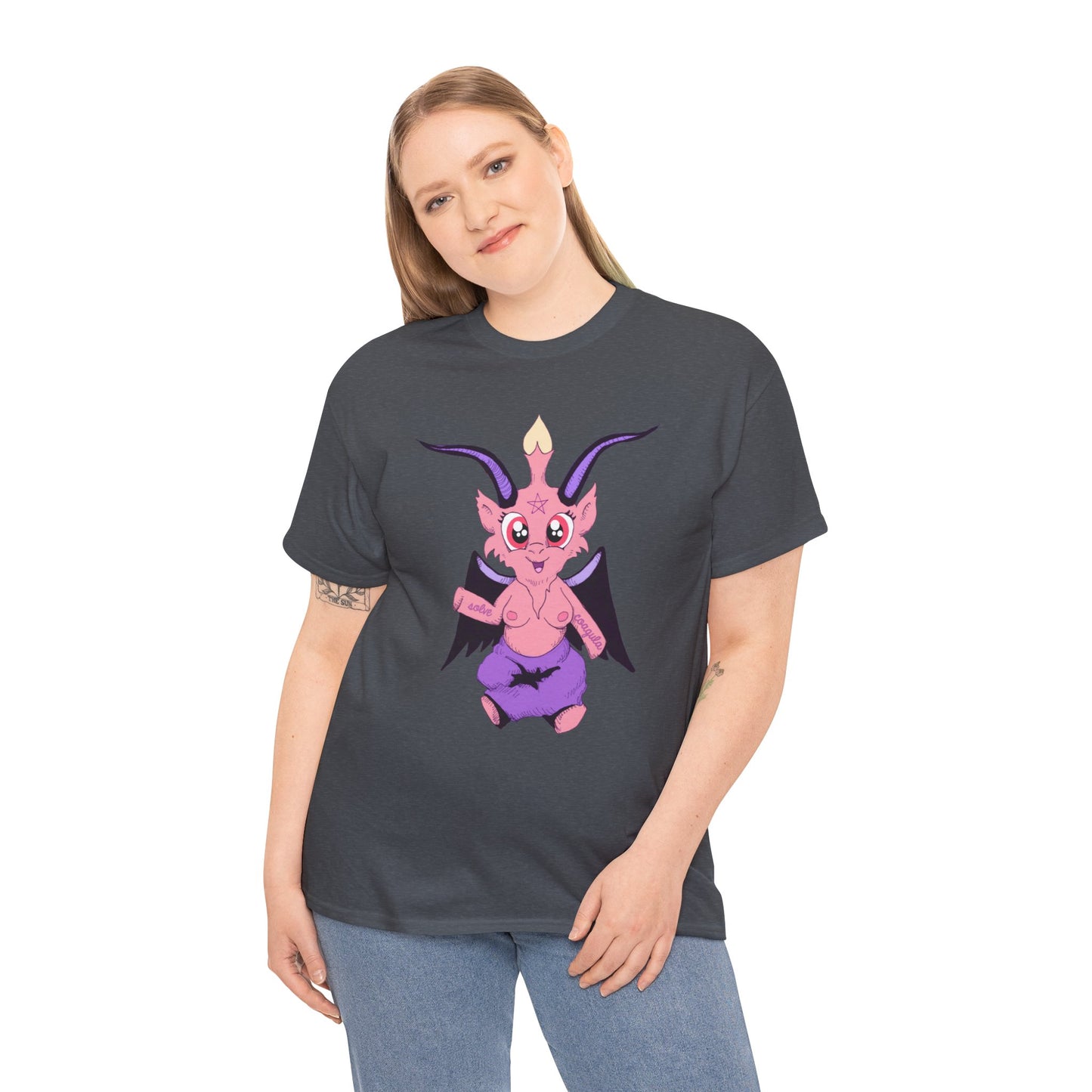 Little Baphomet Unisex Heavy Cotton Tee