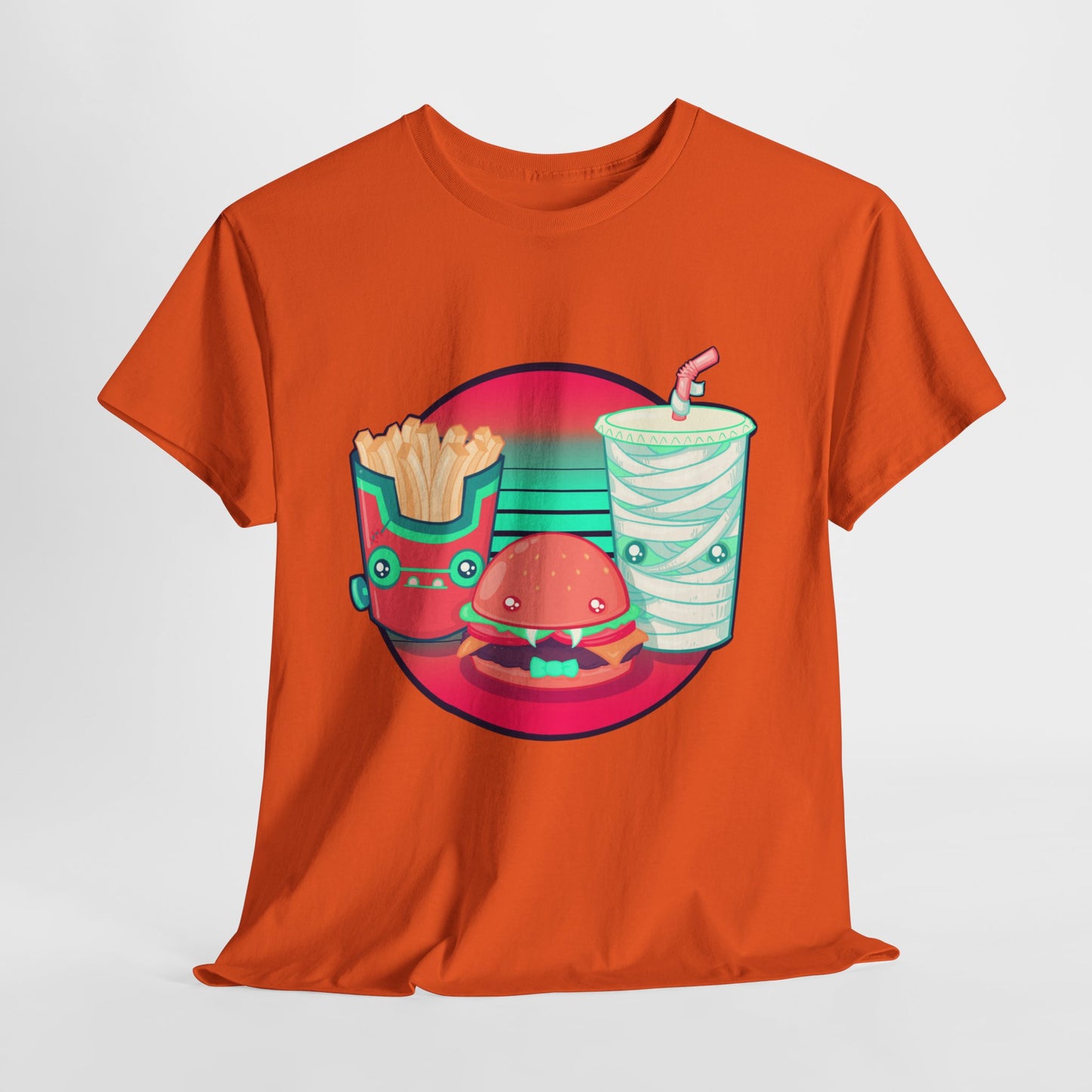 Spooky Fast Food Unisex Heavy Cotton Tee