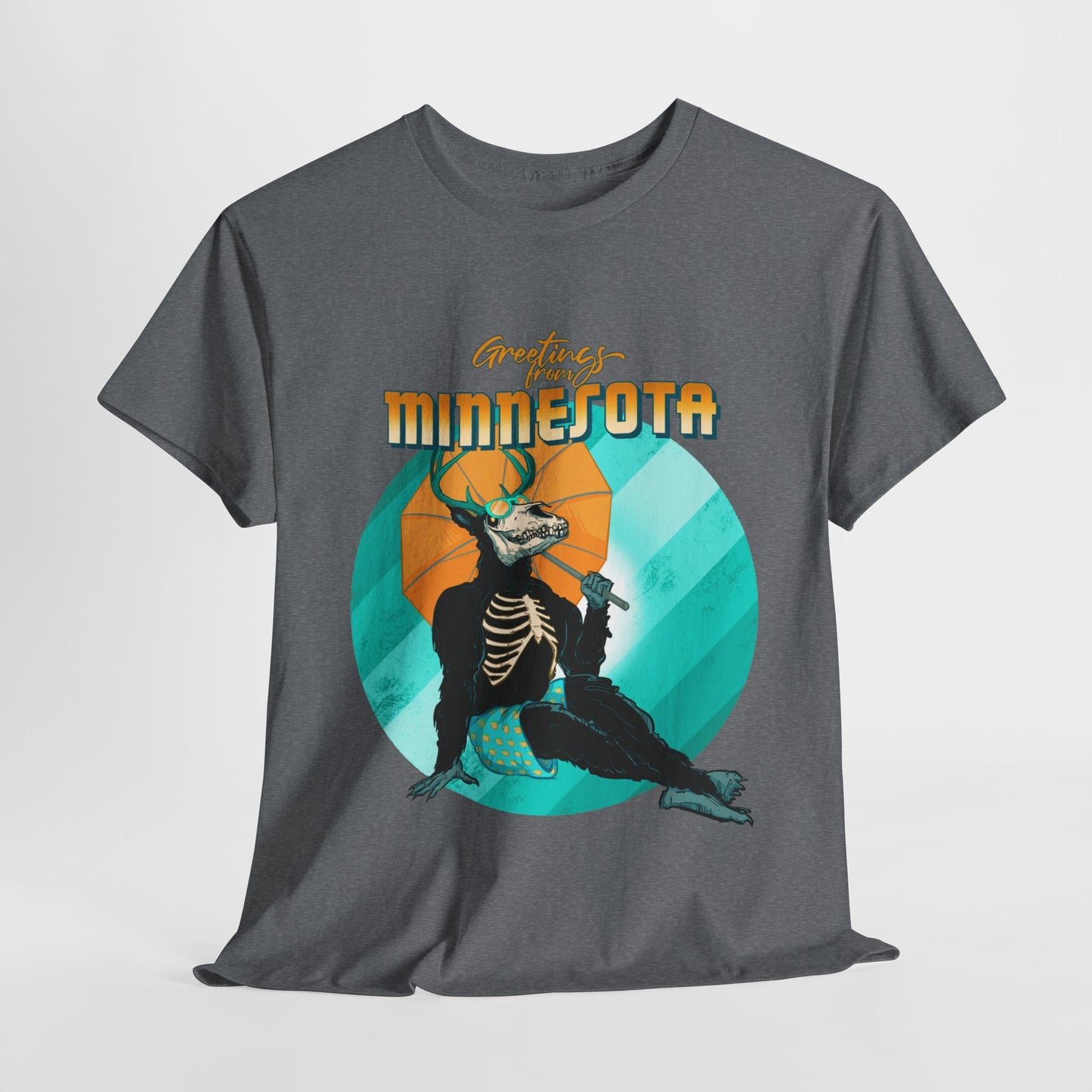 Cryptid Pinup: Minnesota Unisex Heavy Cotton Tee