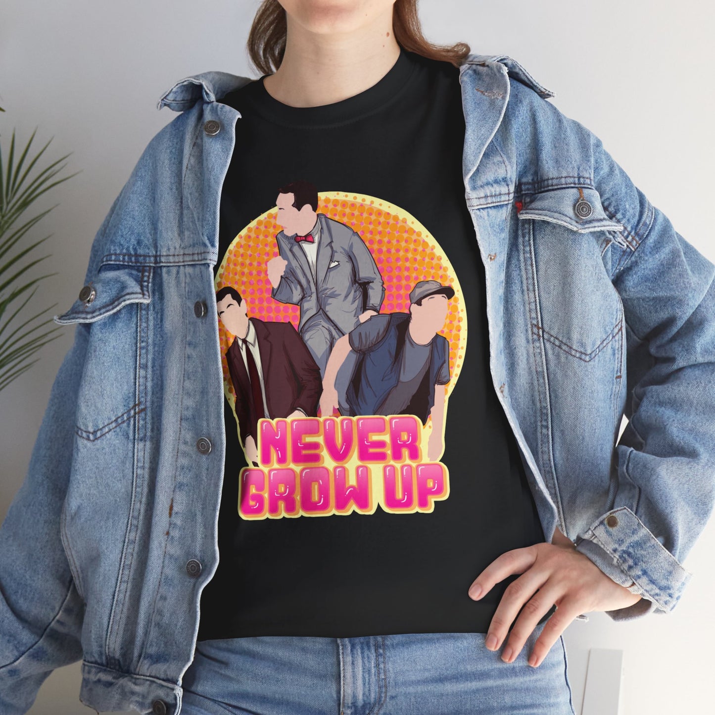 Never Grow Up Unisex Heavy Cotton Tee