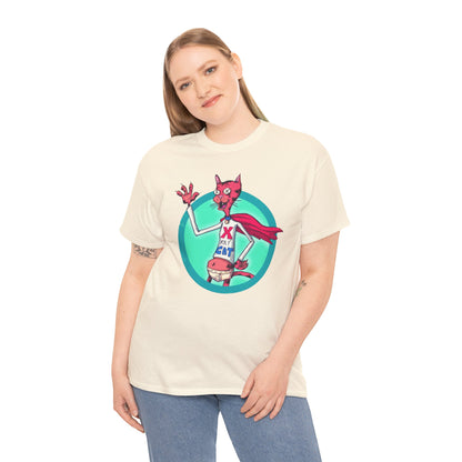 X-Ray Cat Unisex Heavy Cotton Tee