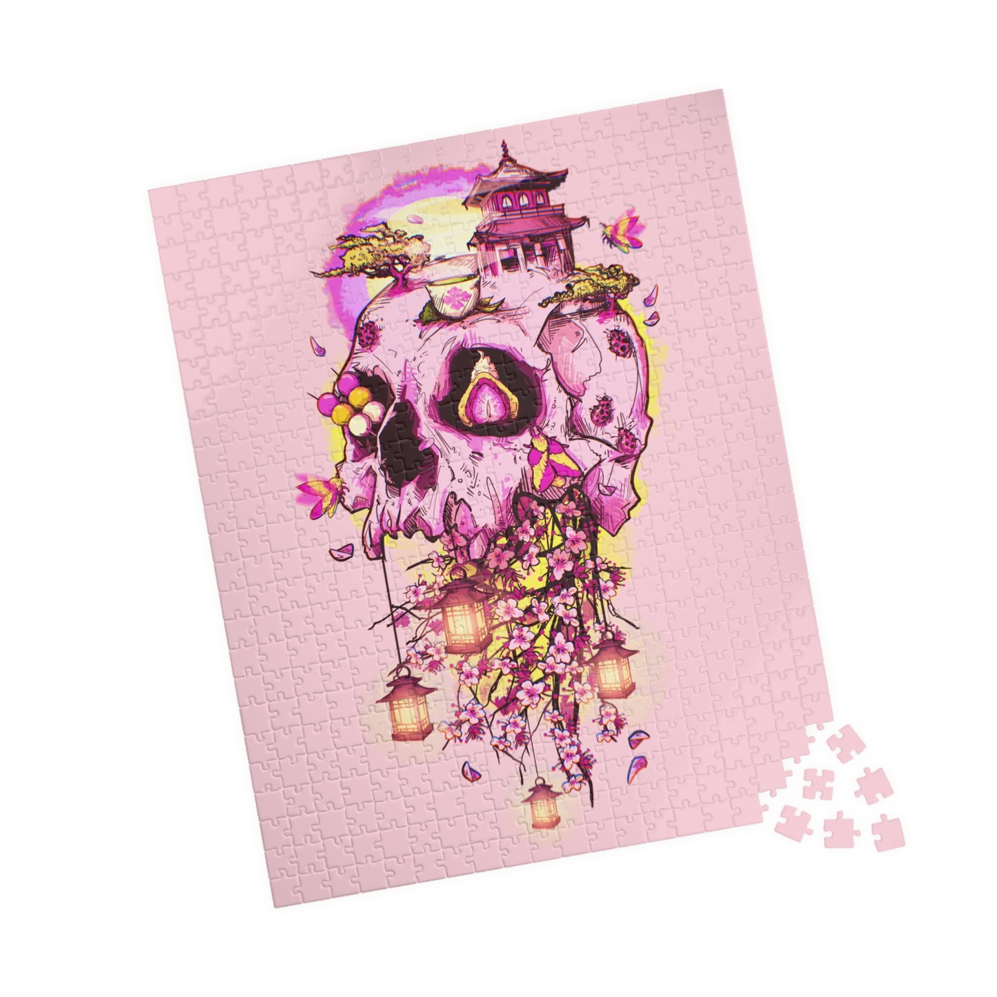 Elemental Skull Cherry Blossom Puzzle (110, 252, 500, 1014-piece)