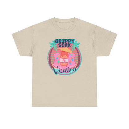 Grippy Sock Vacation Unisex Heavy Cotton Tee