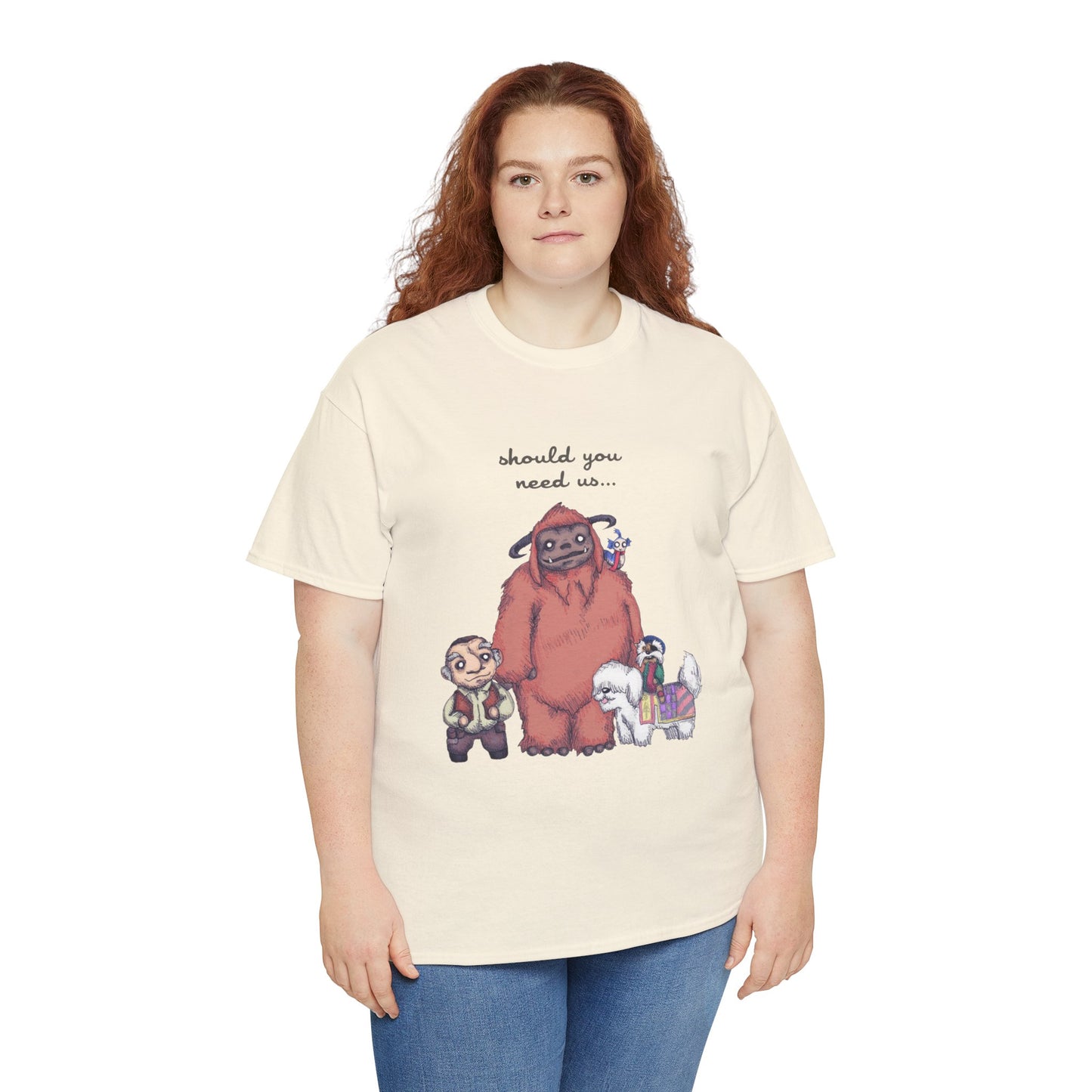 Should You Need Us Unisex Heavy Cotton Tee
