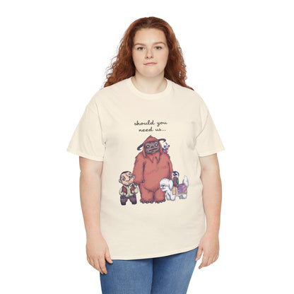 Should You Need Us Unisex Heavy Cotton Tee