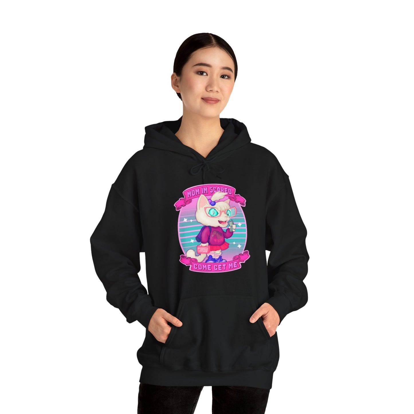 Mom I'm Scared Unisex Heavy Blend Hooded Sweatshirt