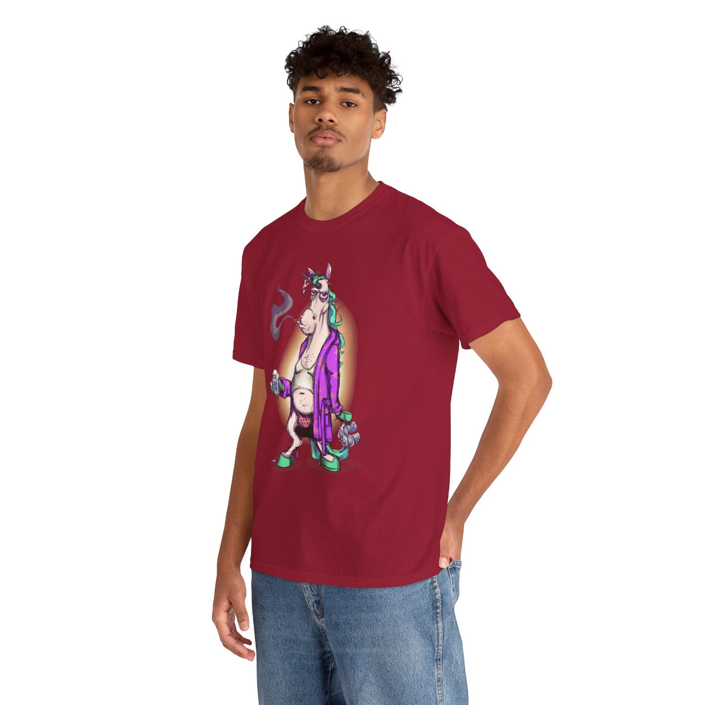 Dontgiveafuckacorn Unisex Heavy Cotton Tee