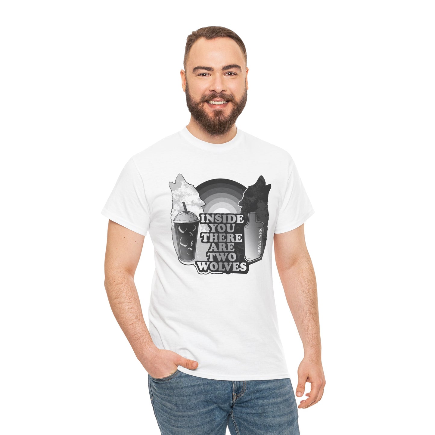Two Wolves Unisex Heavy Cotton Tee