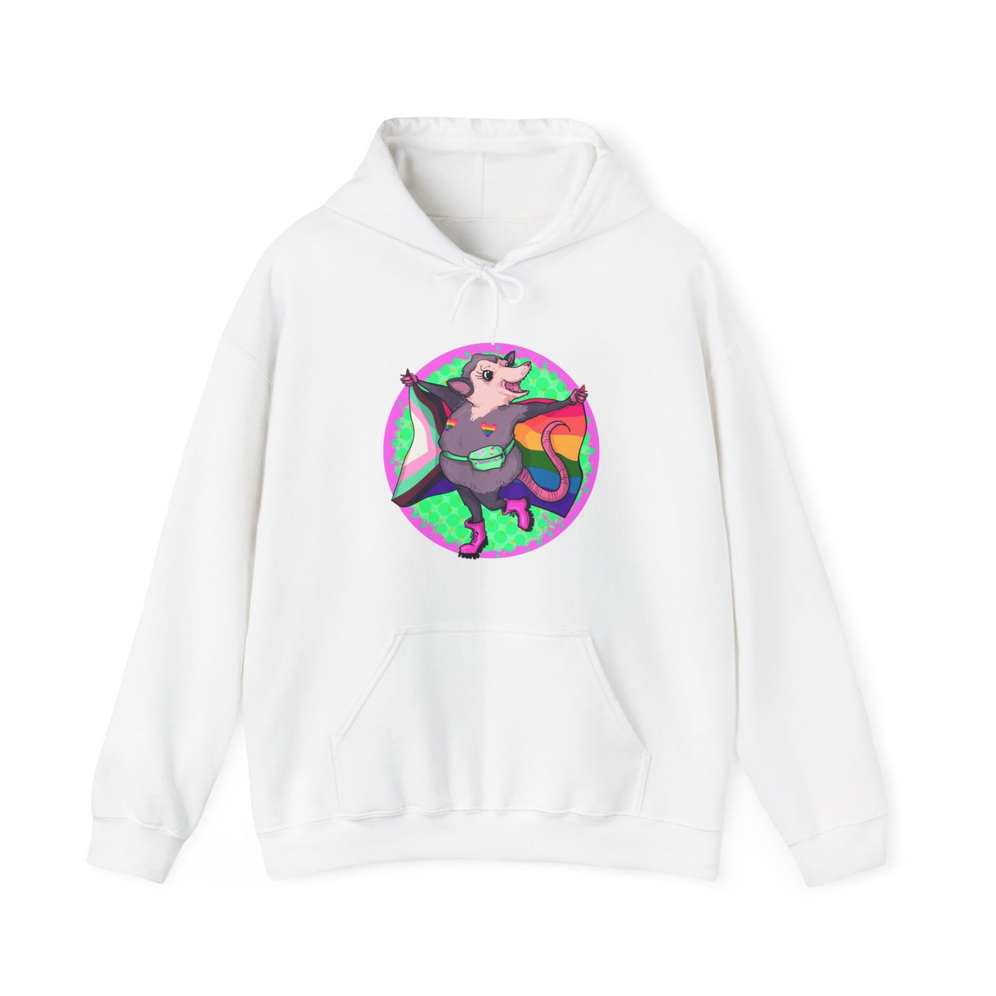 Pride Opossum Unisex Heavy Blend Hooded Sweatshirt