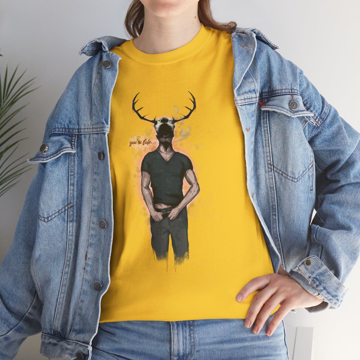 Deer Daddy Series 5: Youre Late Unisex Heavy Cotton Tee