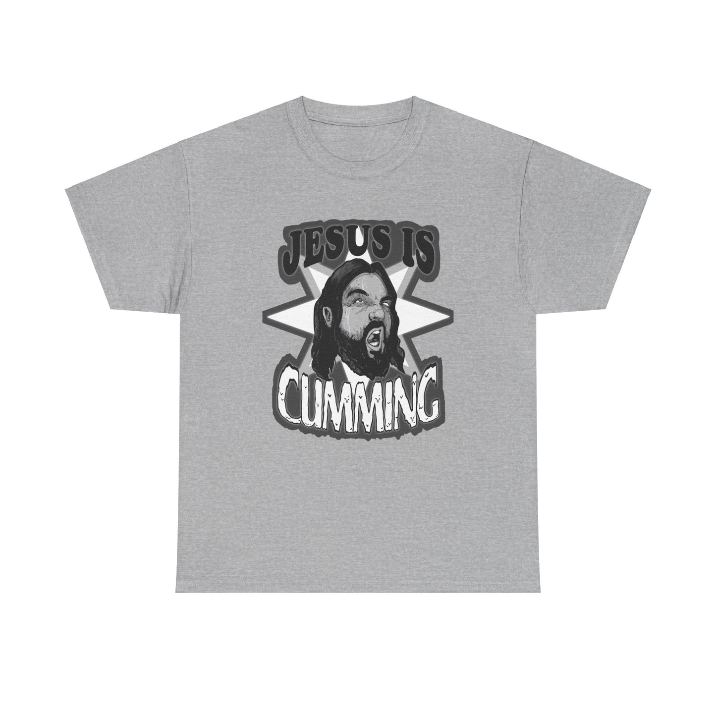 Jesus Is Cumming Unisex Heavy Cotton Tee