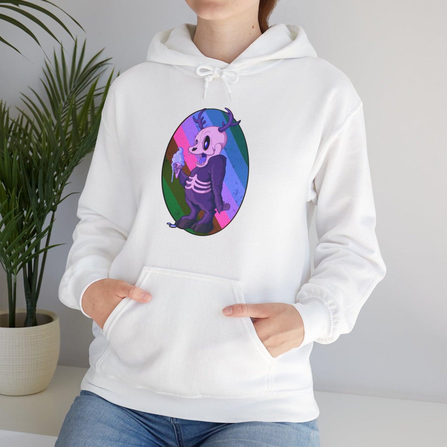 Monster Ice Cream Unisex Heavy Blend Hooded Sweatshirt