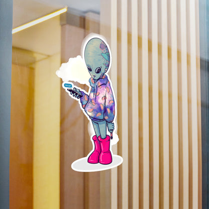 Earth Alien Kiss-Cut Vinyl Decal