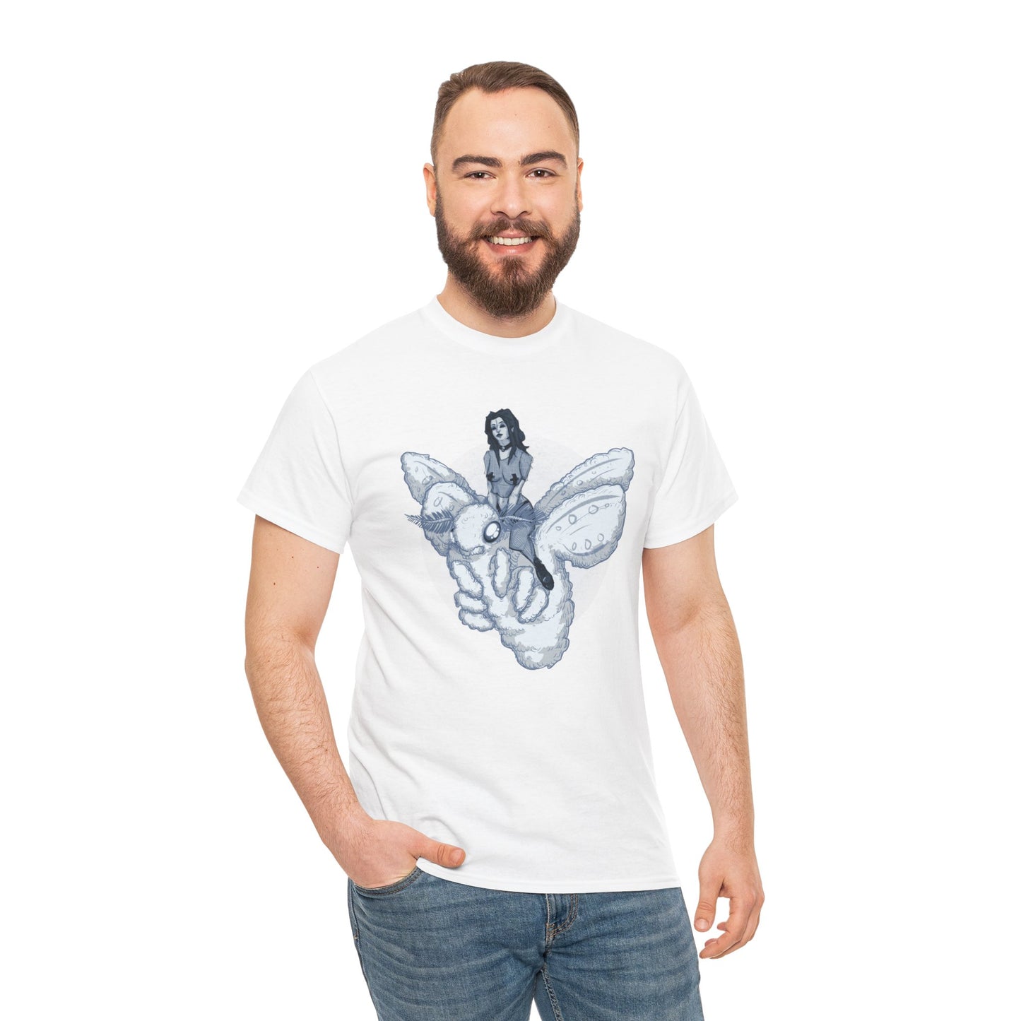 Goth On A Moth Unisex Heavy Cotton Tee