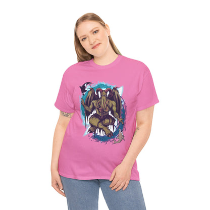 Baphomet Cthulhu Unisex Heavy Cotton Tee