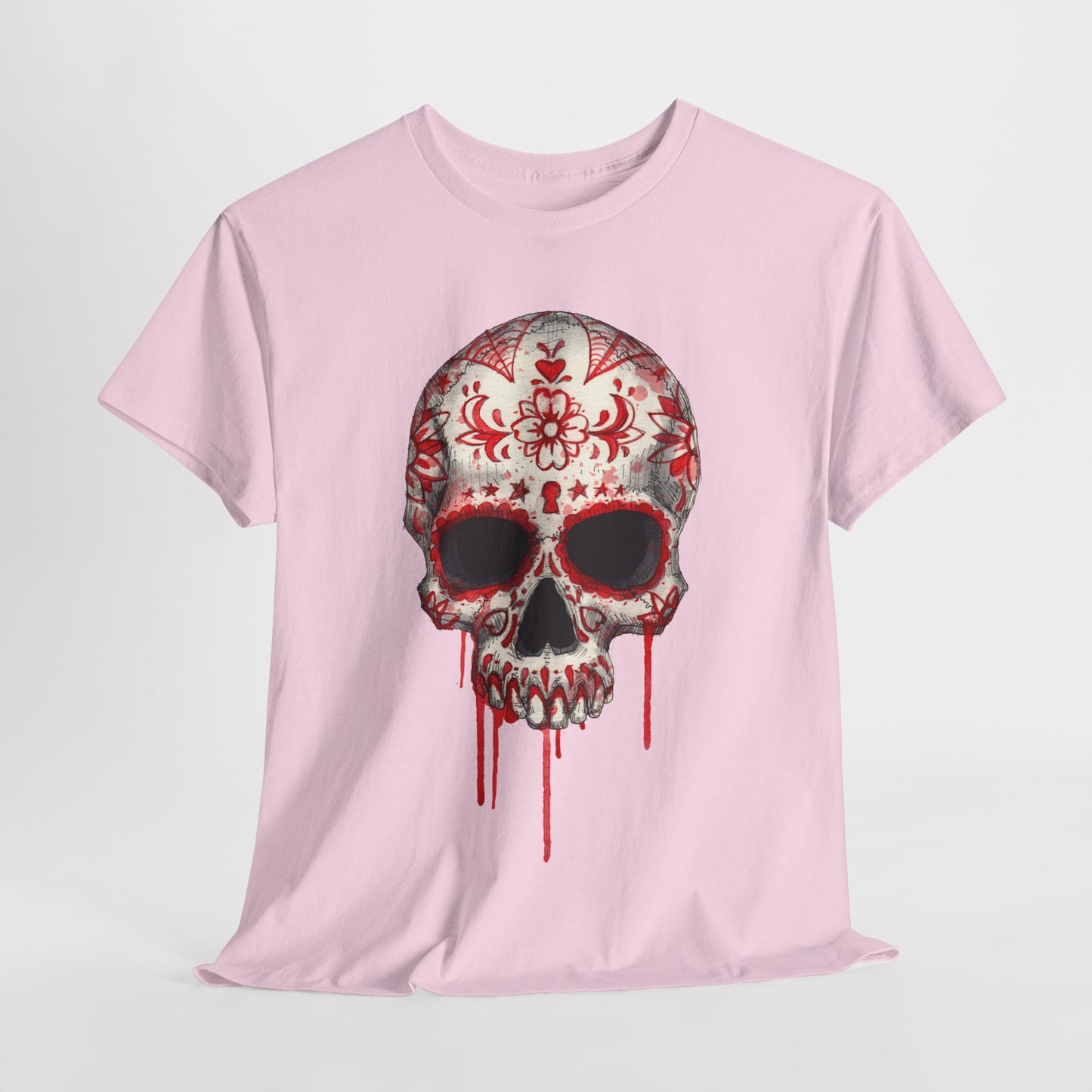 Blood Skull Unisex Heavy Cotton Tee