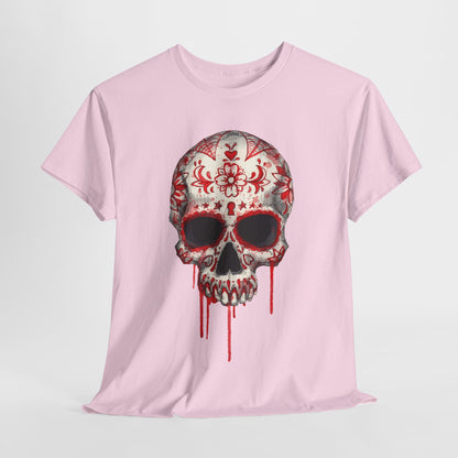 Blood Skull Unisex Heavy Cotton Tee