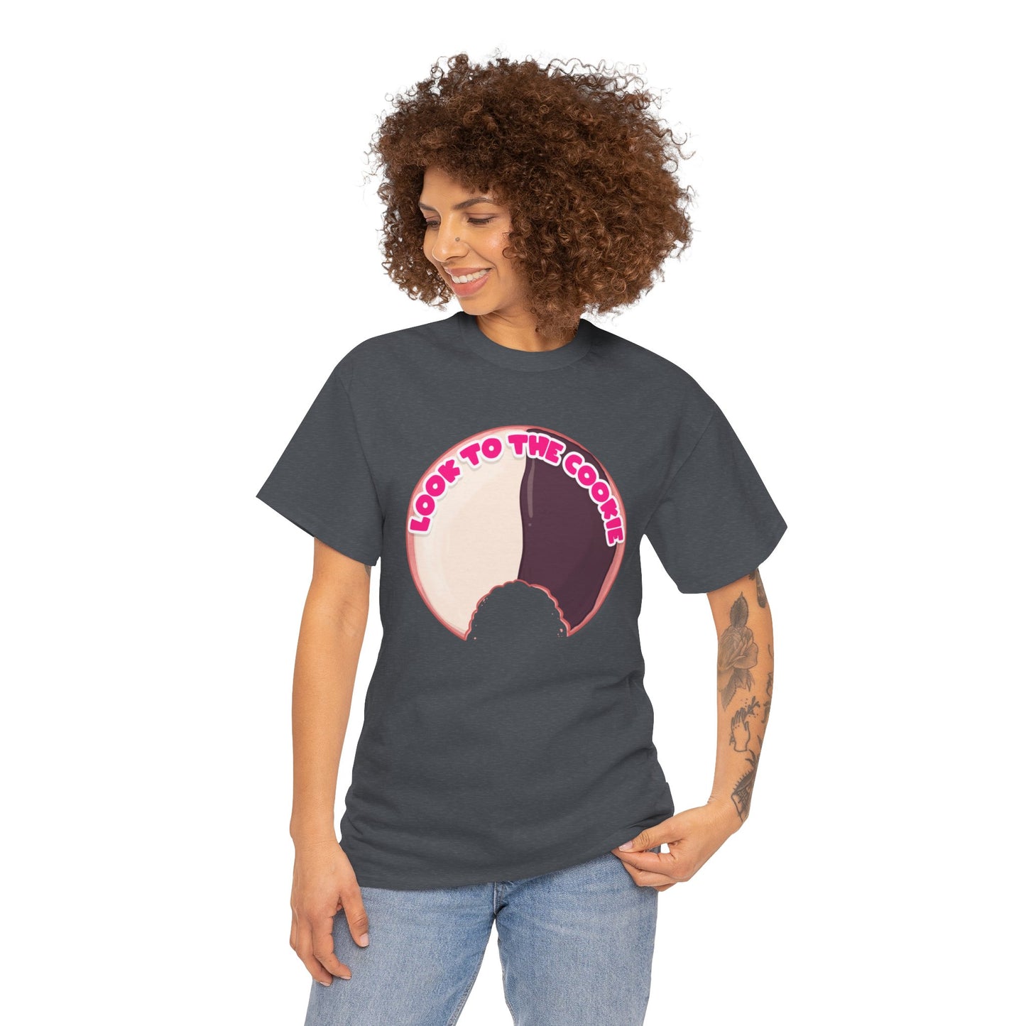 Black & White Cookie Unisex Heavy Cotton Tee