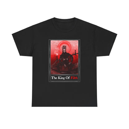 King Of Filth Tarot (Front & Back Print) Unisex Heavy Cotton Tee