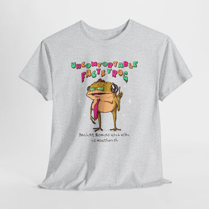 Uncomfortable Facts Frog Unisex Heavy Cotton Tee