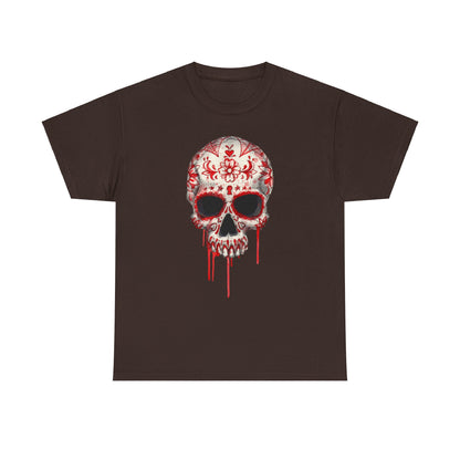Blood Skull Unisex Heavy Cotton Tee