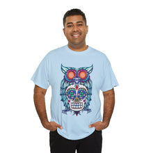 Sugar Skull Owl Unisex Heavy Cotton Tee