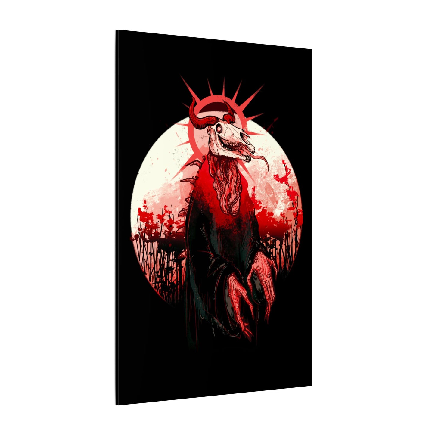 Red Fall Matte Canvas Stretched