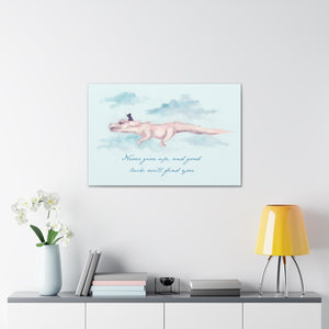 Never Give Up Canvas Gallery Wrapped Art Print