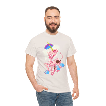 Unicorn Skeleton 2 Unisex Heavy Cotton Tee