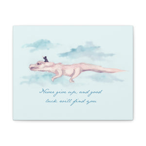 Never Give Up Canvas Gallery Wrapped Art Print