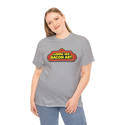 LVB's Pizza Emporium (Front & Back Print) Unisex Heavy Cotton Tee