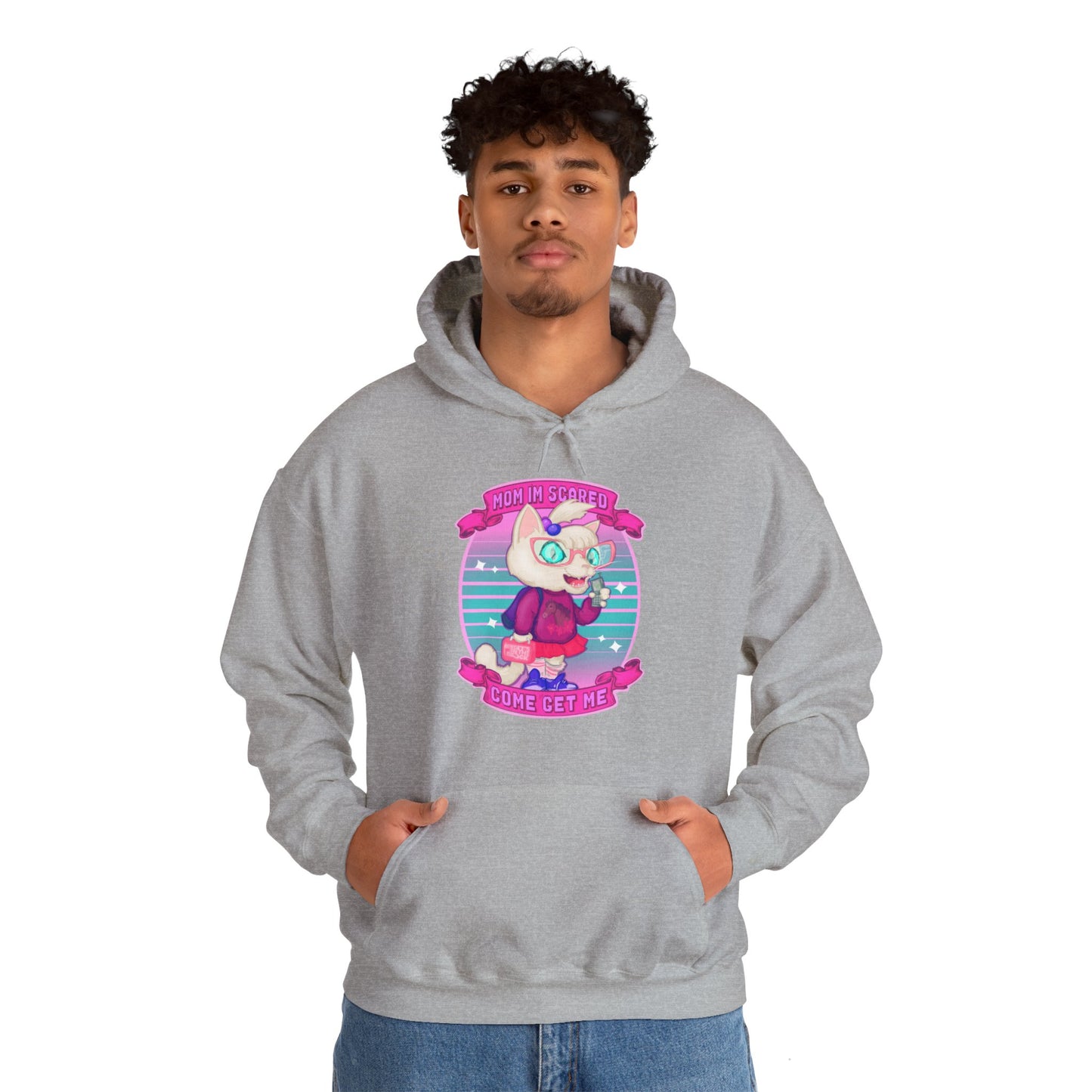 Mom I'm Scared Unisex Heavy Blend Hooded Sweatshirt