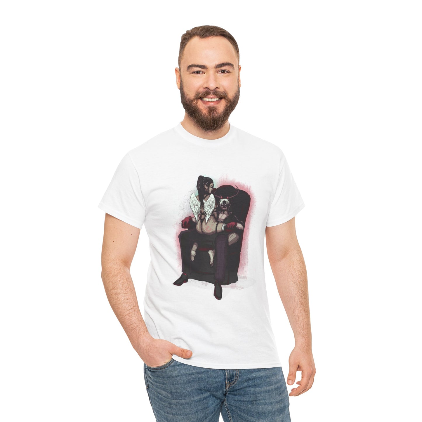 Deer Daddy Series 9: Angels & Demons Unisex Heavy Cotton Tee