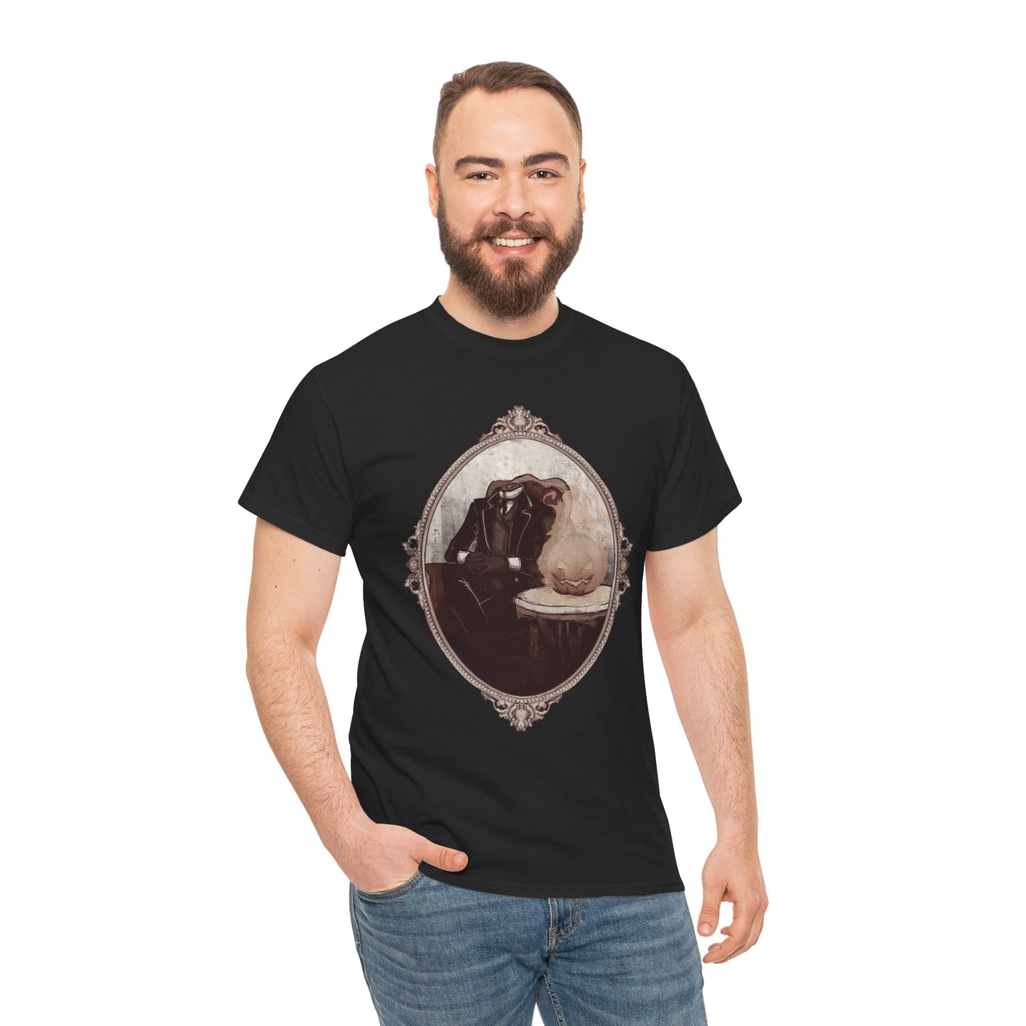 Victorian Headless Horseman Unisex Heavy Cotton Tee