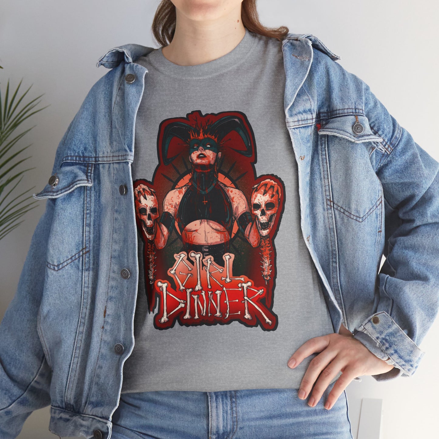 Girl Dinner Unisex Heavy Cotton Tee