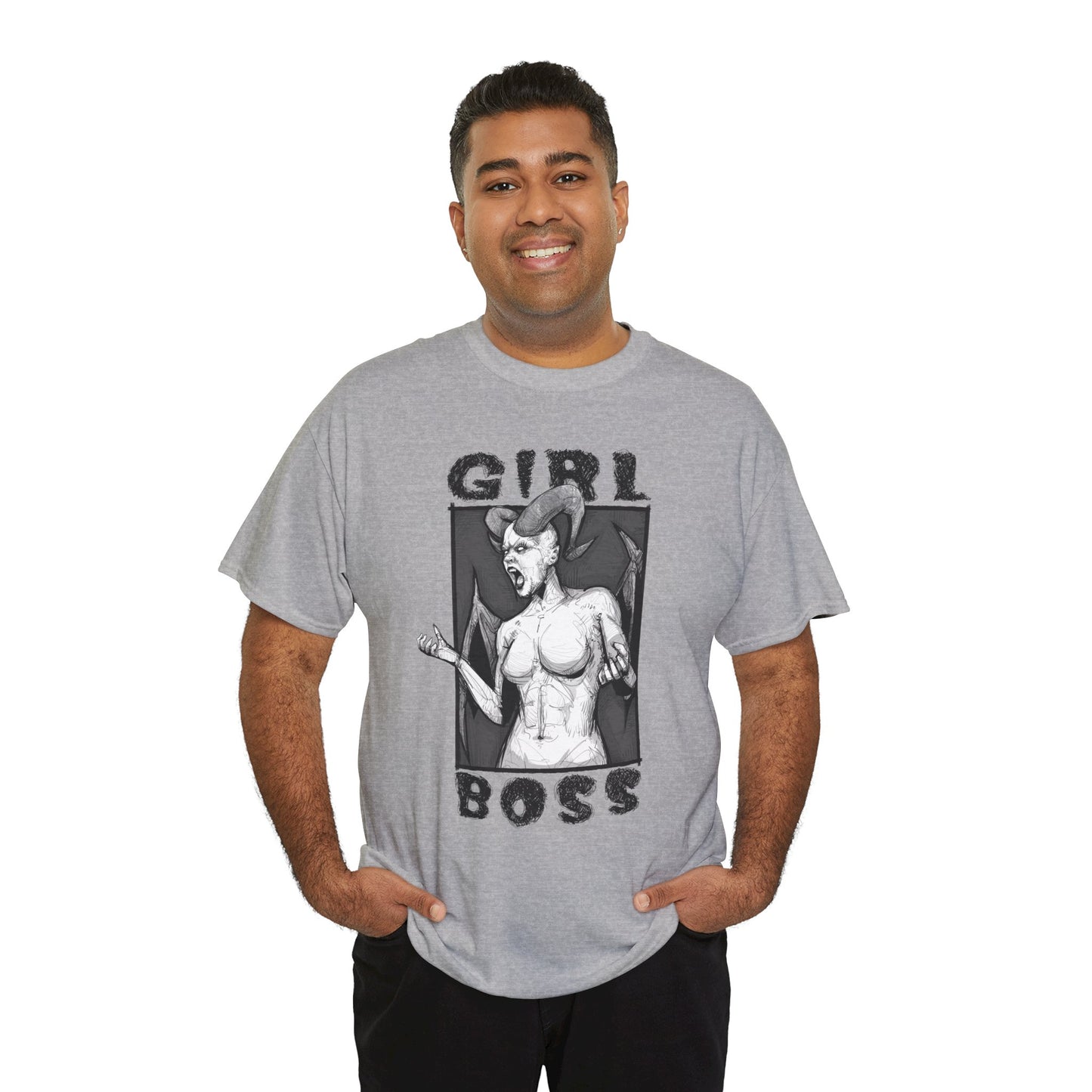 Girl Boss Unisex Heavy Cotton Tee