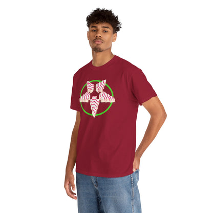 Christmas Tree Pentagram Cake Unisex Heavy Cotton Tee