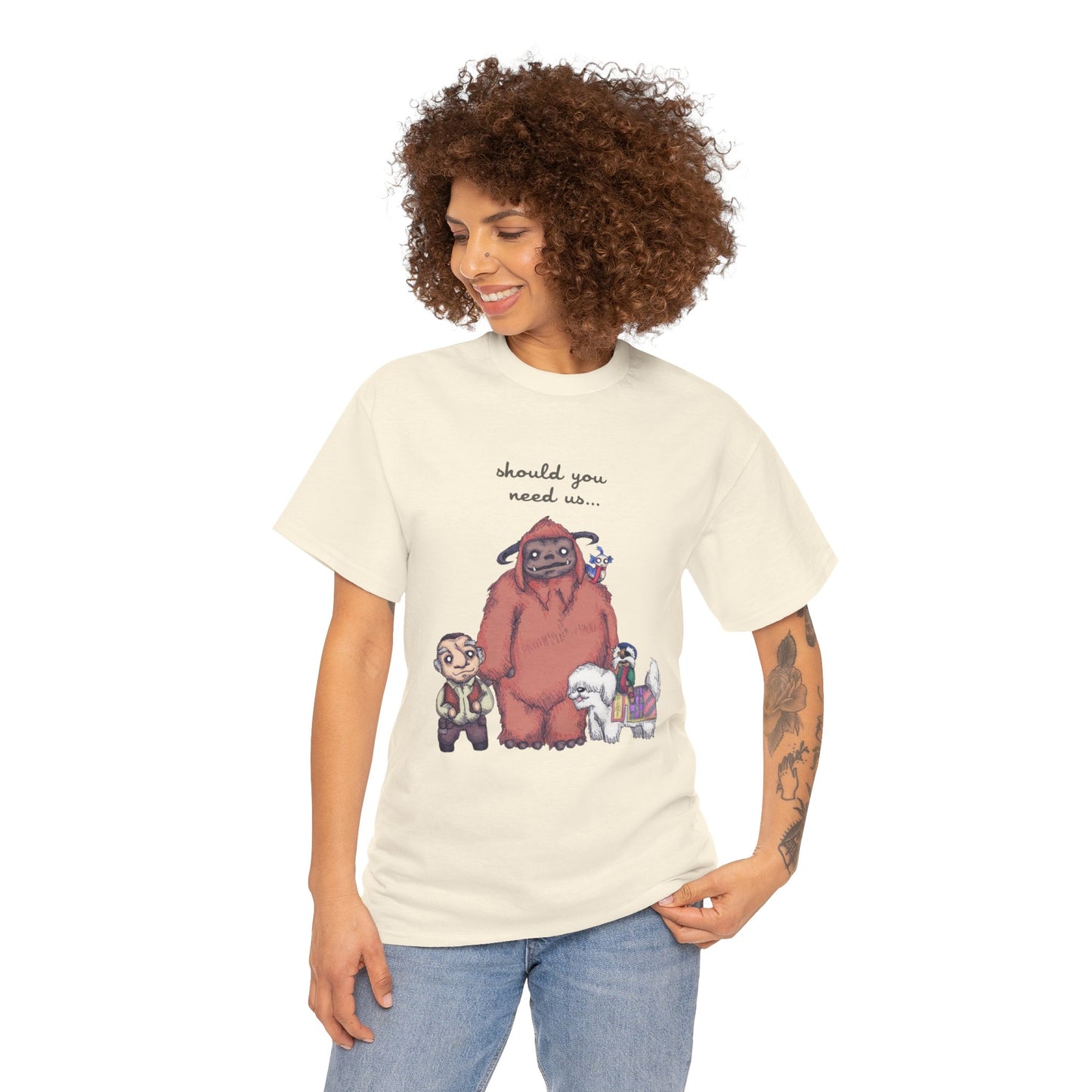 Should You Need Us Unisex Heavy Cotton Tee