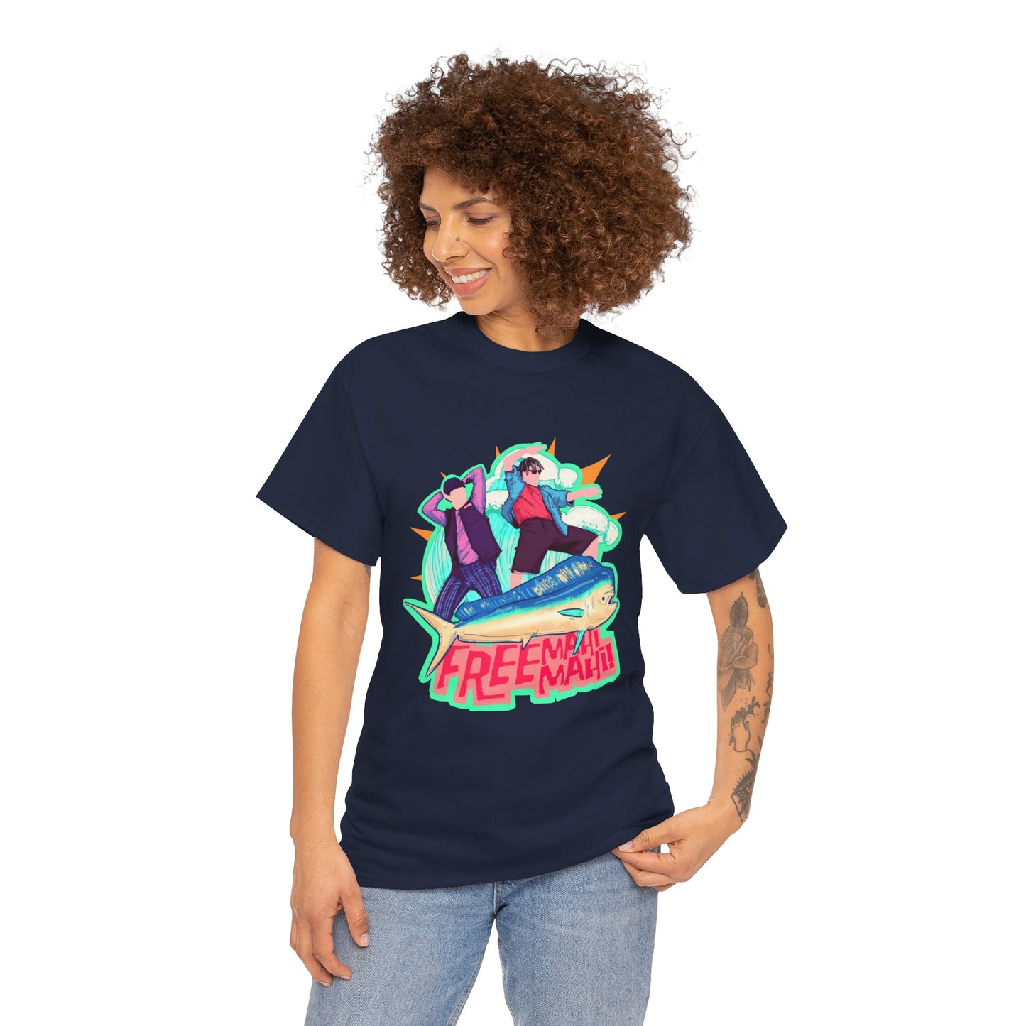 Free Mahi Mahi Unisex Heavy Cotton Tee
