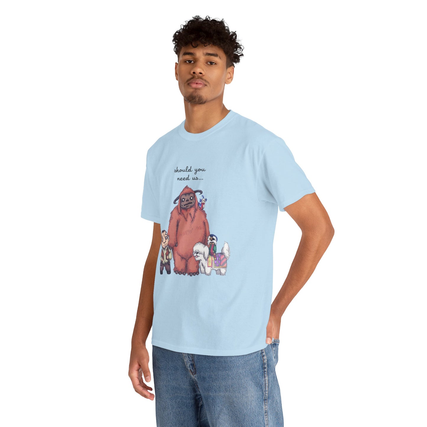 Should You Need Us Unisex Heavy Cotton Tee