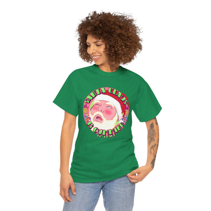 Santa Is Cumming Unisex Heavy Cotton Tee