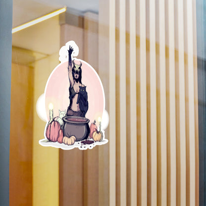 Coffee Witch Kiss-Cut Vinyl Decal