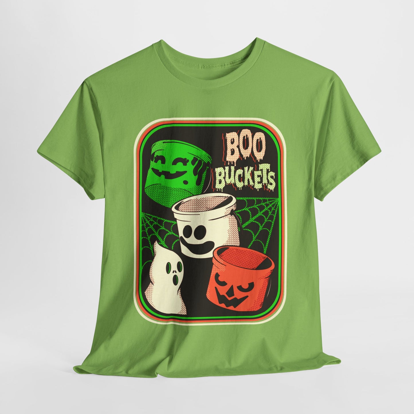 Retro Boo Buckets Unisex Heavy Cotton Tee