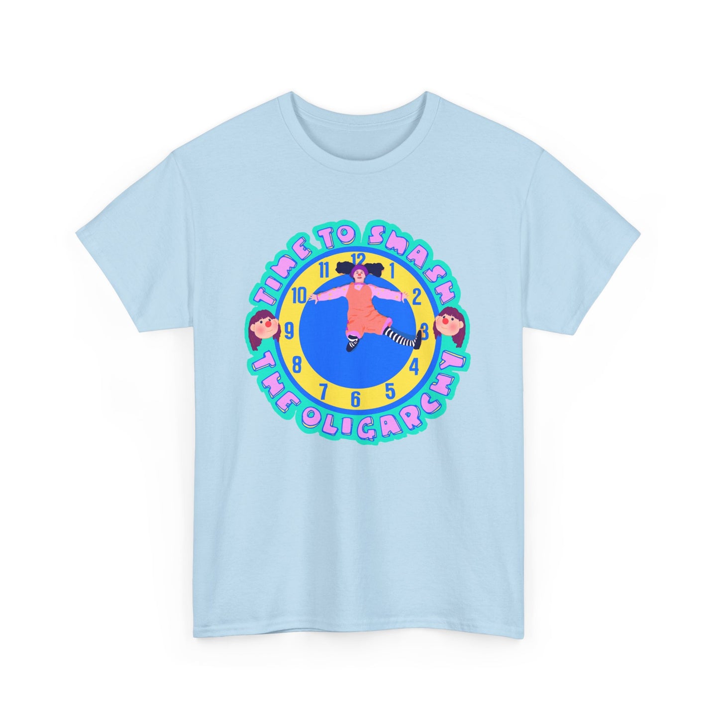 Time To Smash The Oligarchy Unisex Heavy Cotton Tee